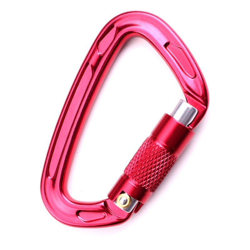 utdoor 후크 암벽 등반 야영 자물쇠 등산 버클 다기능 너트 carabiner 등산 버클 야외 빠른 퀵 캐치 빠른 낙하 장비 안전 잠금 장치 구멍 d-type 와이어 자물쇠 메인 잠금 항공 알루미늄 합금